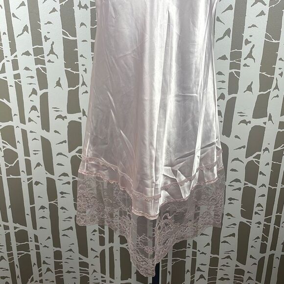 Lady Cameo Dallas Vintage Pink Satin Slip M - Picture 8 of 15